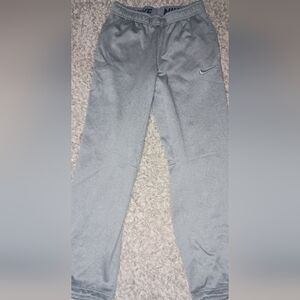 Mens Nike Therma Fit Sweatpants Sz Small Color Gray Swoosh Just Do It Athleisure